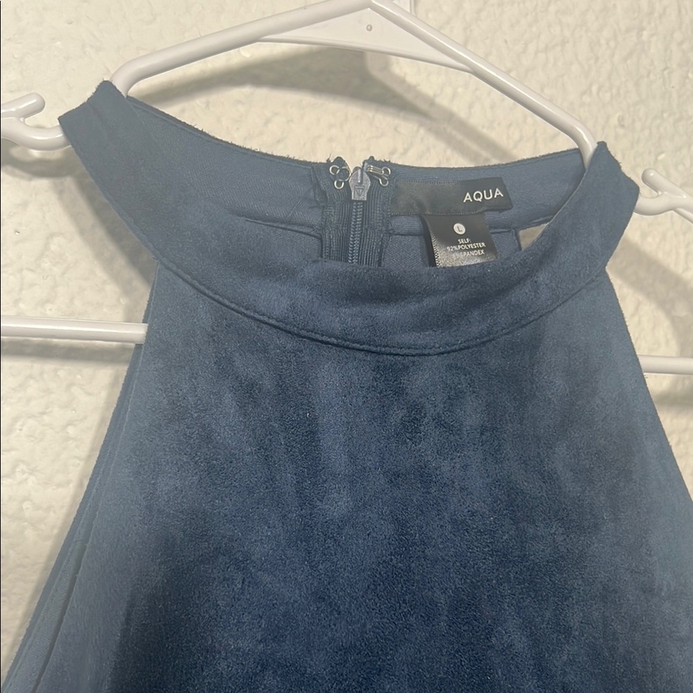 Aqua velvet  blue dress size L - Picture 5 of 7